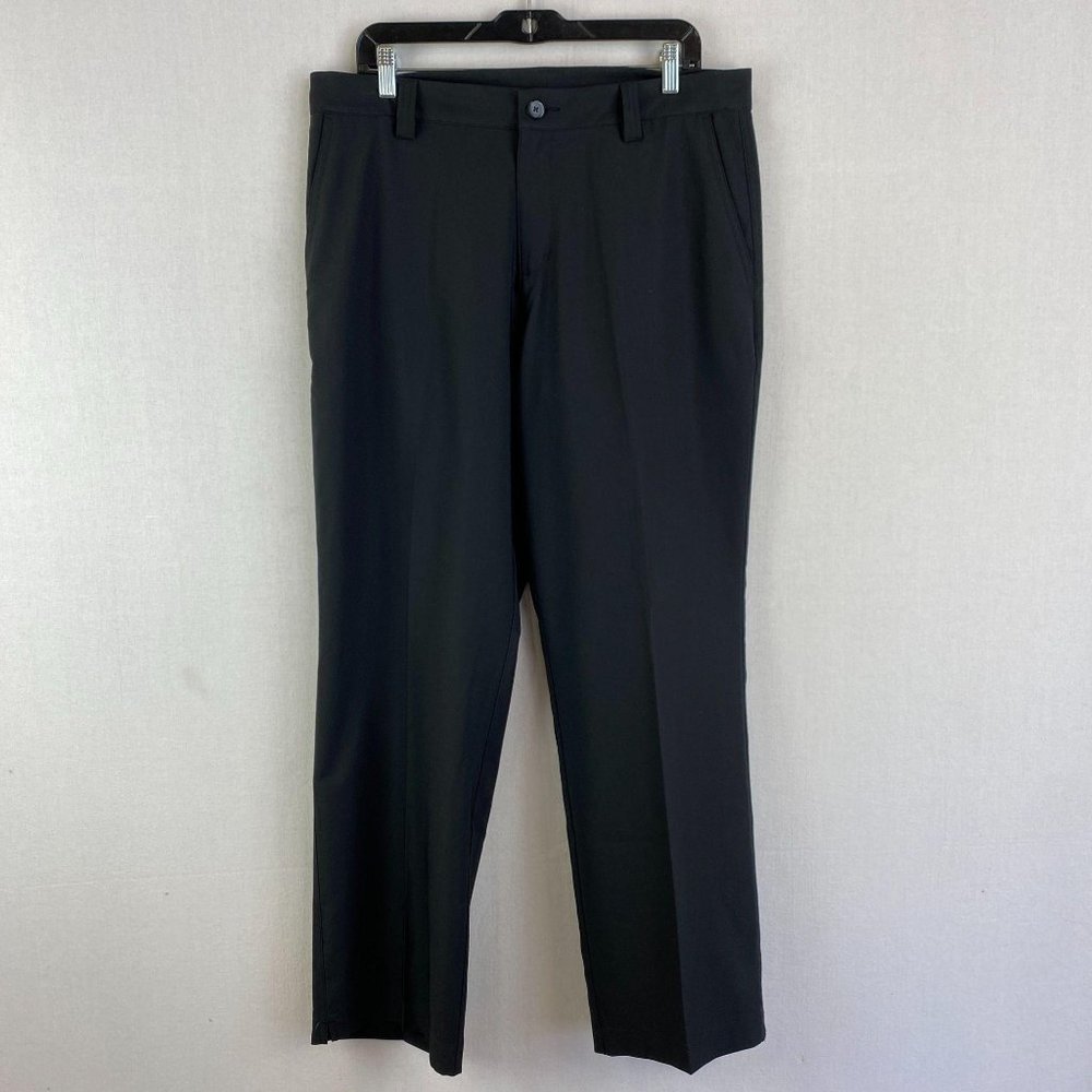 NWOT MEN size 34/30, ADIDAS Structured, Climalite/stay cool/dry, Black Chinos
